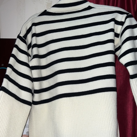 Stripped Turtleneck sweater top - Picture 6 of 7